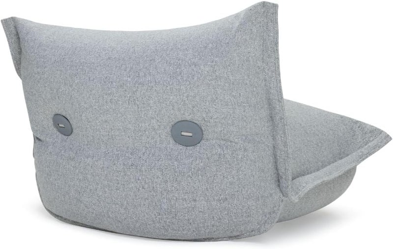 Fatboy Bonbaron Slim Boucle Lounge Chair | Sturdy durable | Adjustable backrest | Comfortable | Designed for indoor | Recycled Polyester (rPET) Chopped foam / EPS | 102x85x75 cm - Grey - Image 4